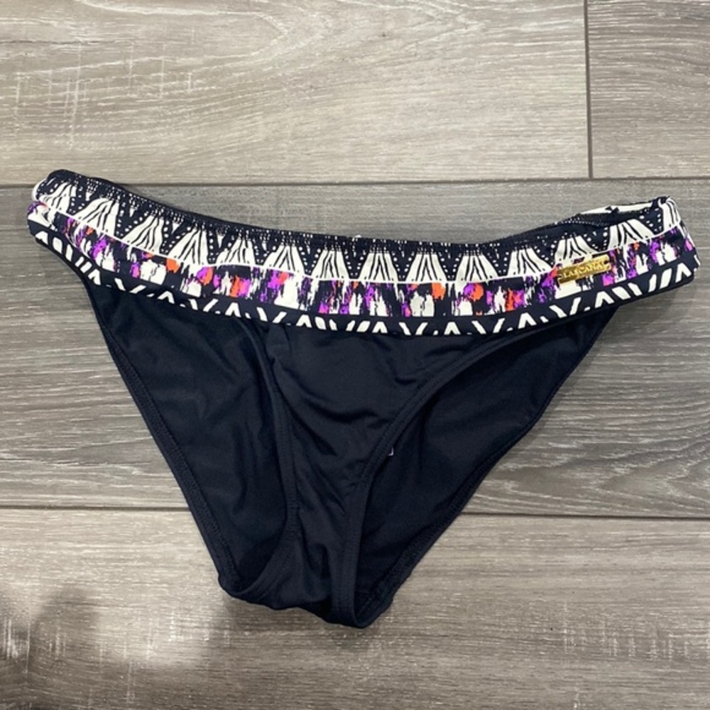 NWT! Lascana Black Printed Bikini Bottom